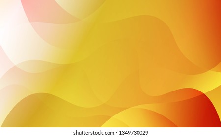 Abstract Wavy Background. Design For Cover Page, Poster, Banner Of Websites. Vector Illustration with Color Gradient