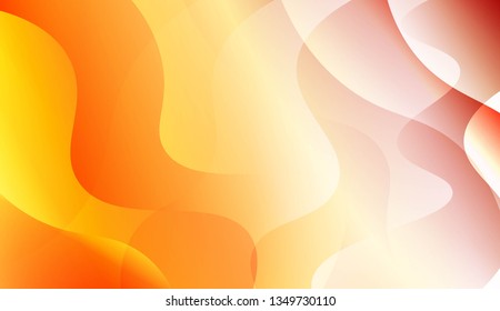 Abstract Wavy Background. Design For Cover Page, Poster, Banner Of Websites. Vector Illustration with Color Gradient