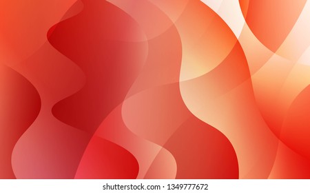 Abstract Wavy Background. Design For Cover Page, Poster, Banner Of Websites. Vector Illustration with Color Gradient