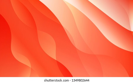 Abstract Wavy Background. Design For Cover Page, Poster, Banner Of Websites. Vector Illustration with Color Gradient