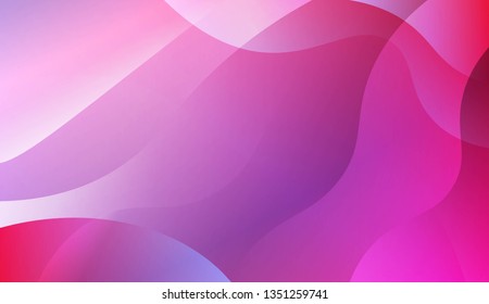 Abstract Wavy Background. Design For Cover Page, Poster, Banner Of Websites. Vector Illustration with Color Gradient