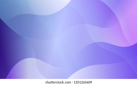 Abstract Wavy Background. Design For Cover Page, Poster, Banner Of Websites. Vector Illustration with Color Gradient