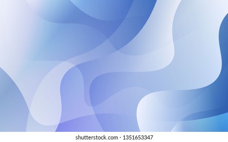 Abstract Wavy Background. Design For Cover Page, Poster, Banner Of Websites. Vector Illustration with Color Gradient