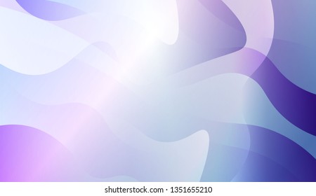Abstract Wavy Background. Design For Cover Page, Poster, Banner Of Websites. Vector Illustration with Color Gradient