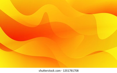 Abstract Wavy Background. Design For Cover Page, Poster, Banner Of Websites. Vector Illustration with Color Gradient