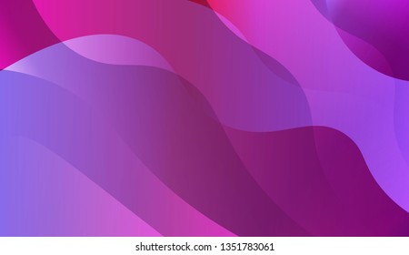 Abstract Wavy Background. Design For Cover Page, Poster, Banner Of Websites. Vector Illustration with Color Gradient