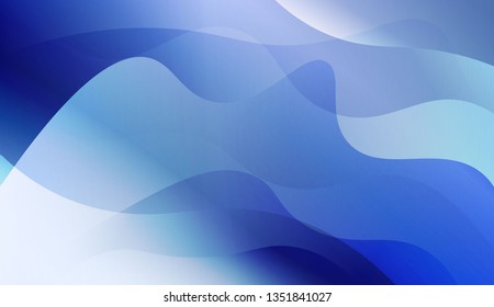 Abstract Wavy Background. Design For Cover Page, Poster, Banner Of Websites. Vector Illustration with Color Gradient