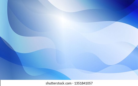 Abstract Wavy Background. Design For Cover Page, Poster, Banner Of Websites. Vector Illustration with Color Gradient