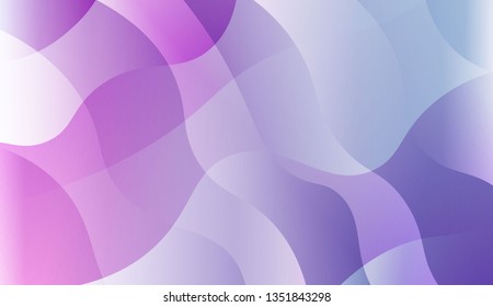 Abstract Wavy Background. Design For Cover Page, Poster, Banner Of Websites. Vector Illustration with Color Gradient