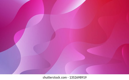 Abstract Wavy Background. Design For Cover Page, Poster, Banner Of Websites. Vector Illustration with Color Gradient