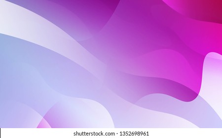 Abstract Wavy Background. Design For Cover Page, Poster, Banner Of Websites. Vector Illustration with Color Gradient