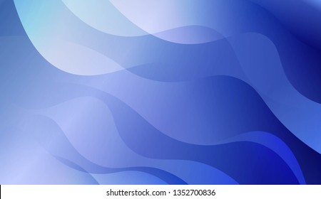 Abstract Wavy Background. Design For Cover Page, Poster, Banner Of Websites. Vector Illustration with Color Gradient