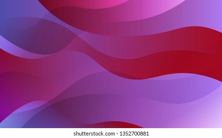 Abstract Wavy Background. Design For Cover Page, Poster, Banner Of Websites. Vector Illustration with Color Gradient