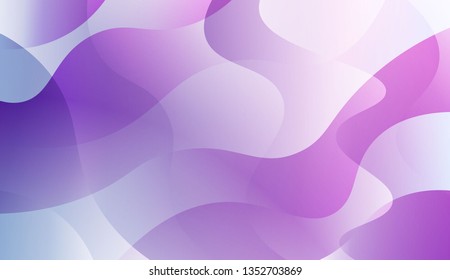 Abstract Wavy Background. Design For Cover Page, Poster, Banner Of Websites. Vector Illustration with Color Gradient