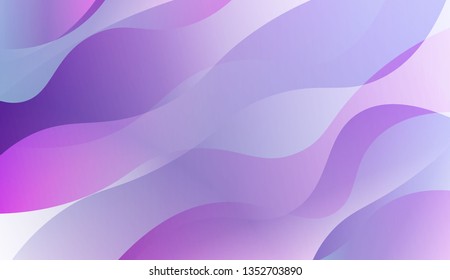Abstract Wavy Background. Design For Cover Page, Poster, Banner Of Websites. Vector Illustration with Color Gradient