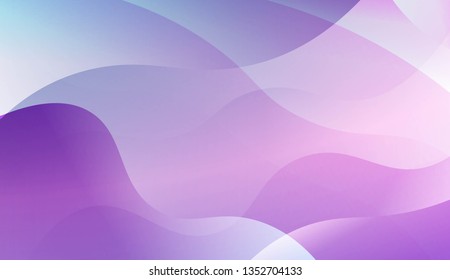 Abstract Wavy Background. Design For Cover Page, Poster, Banner Of Websites. Vector Illustration with Color Gradient