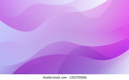 Abstract Wavy Background. Design For Cover Page, Poster, Banner Of Websites. Vector Illustration with Color Gradient