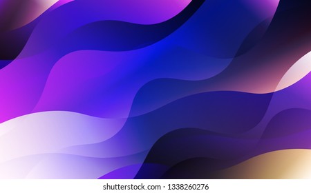 Abstract Wavy Background. For Design Flyer, Banner, Landing Page. Vector Illustration with Color Gradient.