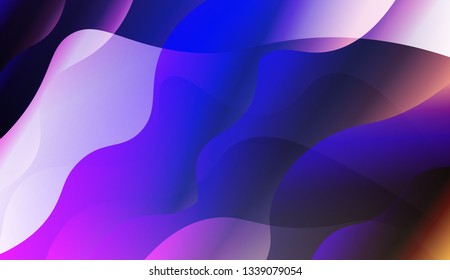 Abstract Wavy Background. For Design Flyer, Banner, Landing Page. Vector Illustration with Color Gradient.