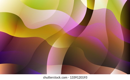 Abstract Wavy Background. For Design Flyer, Banner, Landing Page. Vector Illustration with Color Gradient.