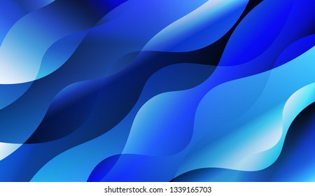 Abstract Wavy Background. For Design Flyer, Banner, Landing Page. Vector Illustration with Color Gradient.