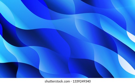 Abstract Wavy Background. For Design Flyer, Banner, Landing Page. Vector Illustration with Color Gradient.