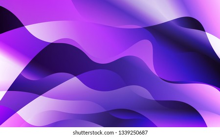Abstract Wavy Background. For Design Flyer, Banner, Landing Page. Vector Illustration with Color Gradient.