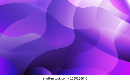 Abstract Wavy Background. For Design Flyer, Banner, Landing Page. Vector Illustration with Color Gradient.