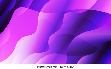 Abstract Wavy Background. For Design Flyer, Banner, Landing Page. Vector Illustration with Color Gradient.