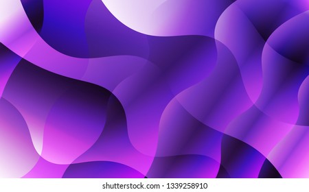 Abstract Wavy Background. For Design Flyer, Banner, Landing Page. Vector Illustration with Color Gradient.