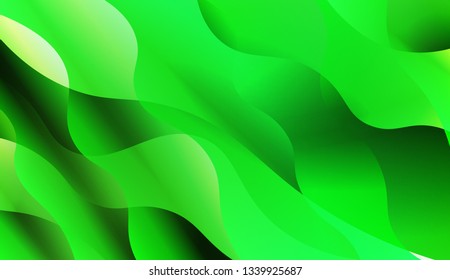 Abstract Wavy Background. For Design Flyer, Banner, Landing Page. Vector Illustration with Color Gradient.