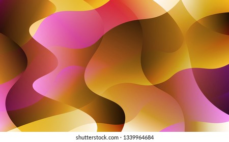 Abstract Wavy Background. For Design Flyer, Banner, Landing Page. Vector Illustration with Color Gradient.