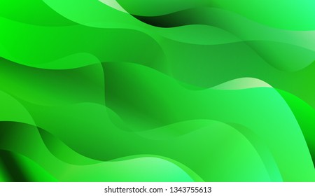 Abstract Wavy Background. For Design Flyer, Banner, Landing Page. Vector Illustration with Color Gradient.