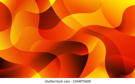 Abstract Wavy Background. For Design Flyer, Banner, Landing Page. Vector Illustration with Color Gradient.