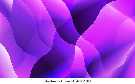 Abstract Wavy Background. For Design Flyer, Banner, Landing Page. Vector Illustration with Color Gradient.
