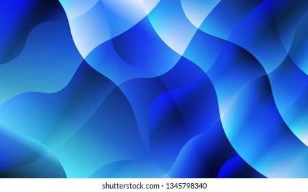 Abstract Wavy Background. For Design Flyer, Banner, Landing Page. Vector Illustration with Color Gradient.
