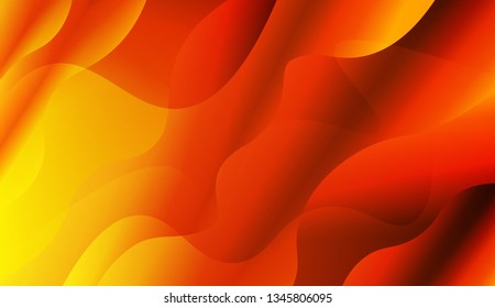 Abstract Wavy Background. For Design Flyer, Banner, Landing Page. Vector Illustration with Color Gradient.