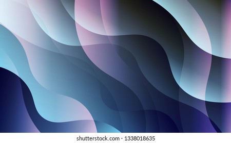 Abstract Wavy Background. For Design, Presentation, Business. Vector Illustration with Color Gradient