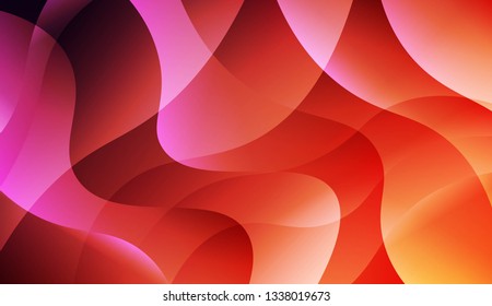 Abstract Wavy Background. For Design, Presentation, Business. Vector Illustration with Color Gradient