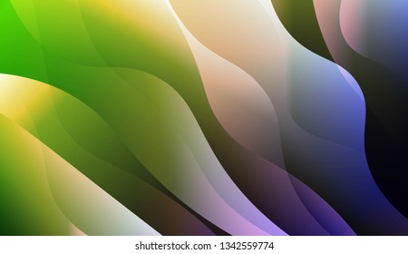 Abstract Wavy Background. For Design, Presentation, Business. Vector Illustration with Color Gradient