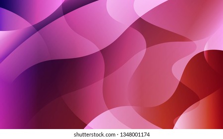Abstract Wavy Background. For Design, Presentation, Business. Vector Illustration with Color Gradient