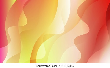 Abstract Wavy Background. For Design, Presentation, Business. Vector Illustration with Color Gradient