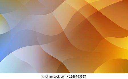 Abstract Wavy Background. For Design, Presentation, Business. Vector Illustration with Color Gradient