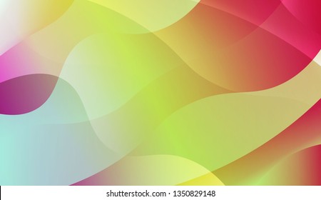 Abstract Wavy Background. For Design, Presentation, Business. Vector Illustration with Color Gradient