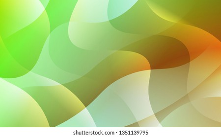 Abstract Wavy Background. For Design, Presentation, Business. Vector Illustration with Color Gradient