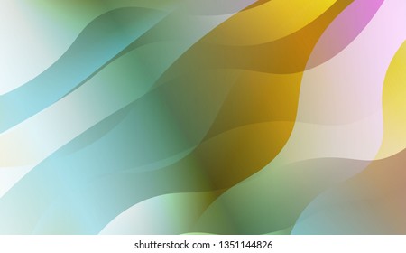 Abstract Wavy Background. For Design, Presentation, Business. Vector Illustration with Color Gradient
