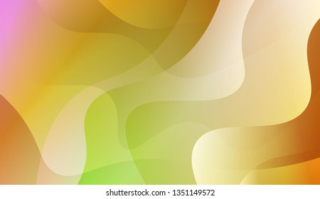 Abstract Wavy Background. For Design, Presentation, Business. Vector Illustration with Color Gradient