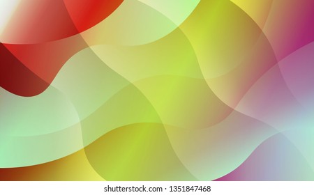 Abstract Wavy Background. For Design, Presentation, Business. Vector Illustration with Color Gradient