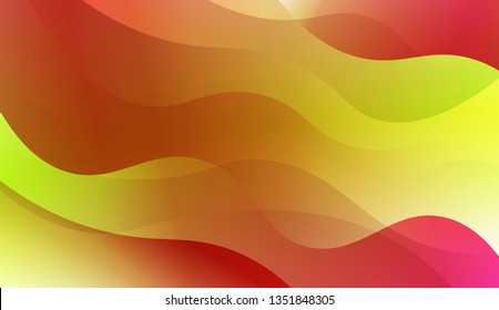 Abstract Wavy Background. For Design, Presentation, Business. Vector Illustration with Color Gradient