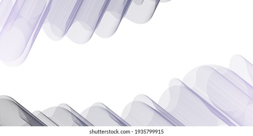 Abstract wavy background. Design project, template. Vector illustration